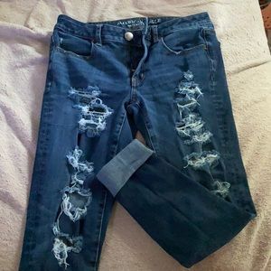 American Eagle ripped jeans